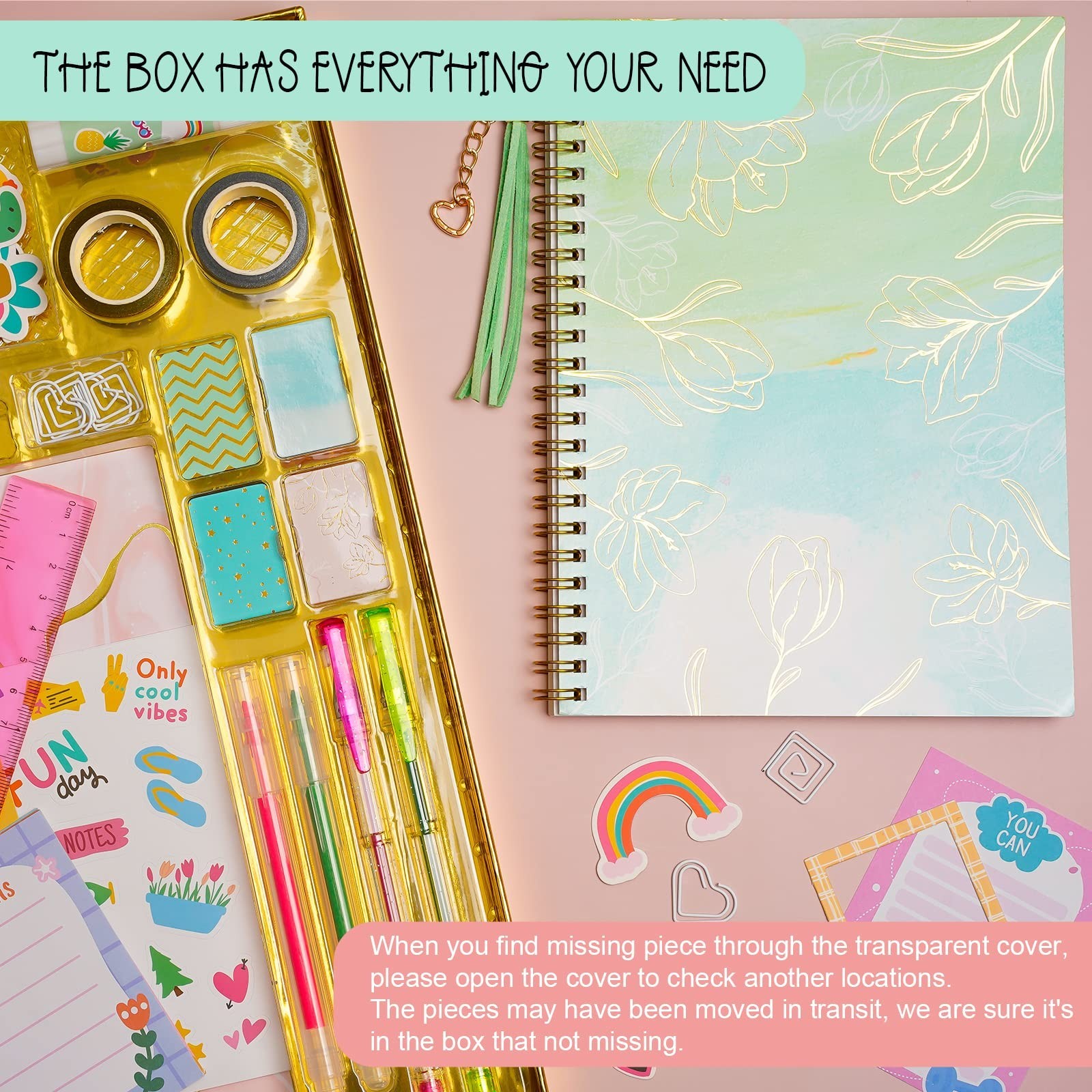 Gifts for Girls Age of 8 9 10 11 12 13 Years Old and Up, DIY Journal Set, Per…