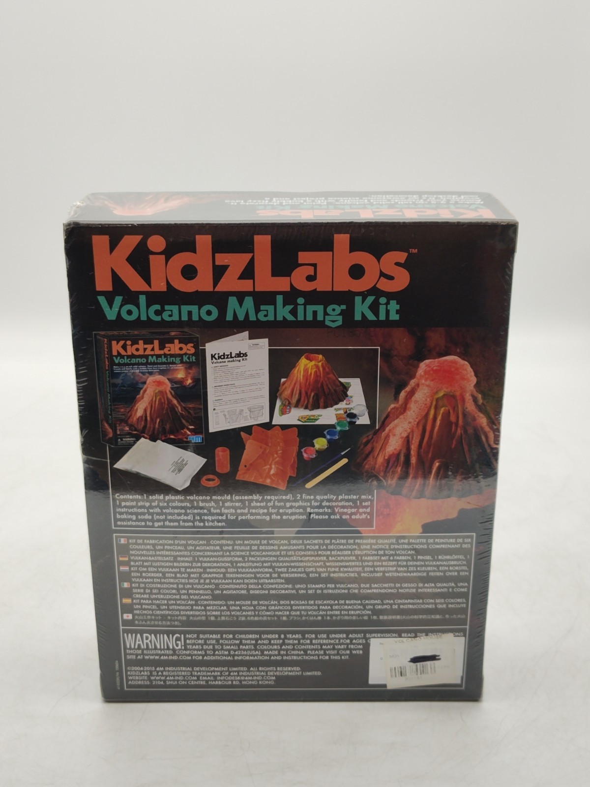 KidzLabs-Volcano Making Kit-Science Project-Great Gift-Brand New Sealed-Ages 8+
