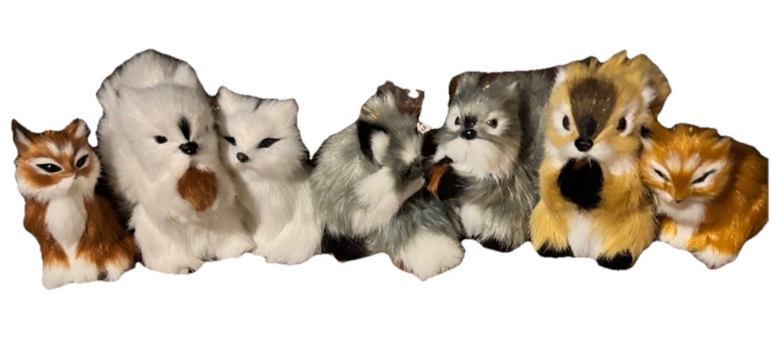 Furry Animals Adorable Approximately 4 Inches High