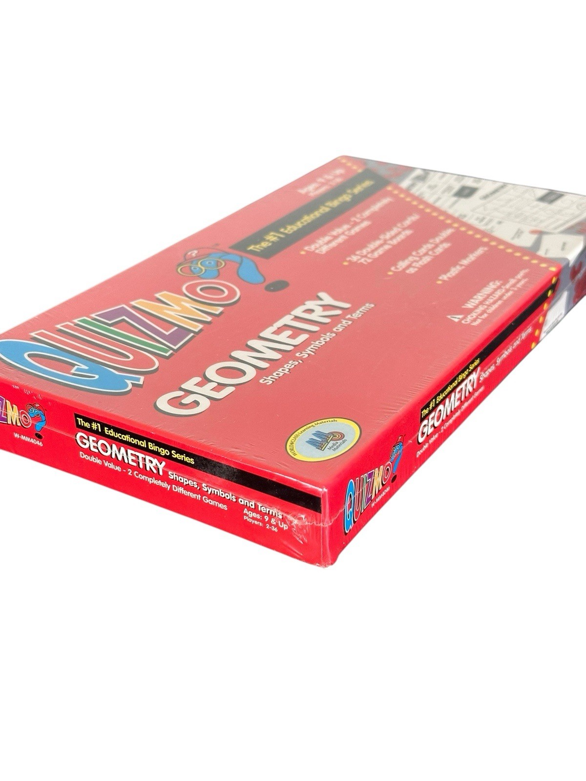 Quizmo Geometry Game Shapes Symbols Terms New Sealed Educational Bingo Homeschoo