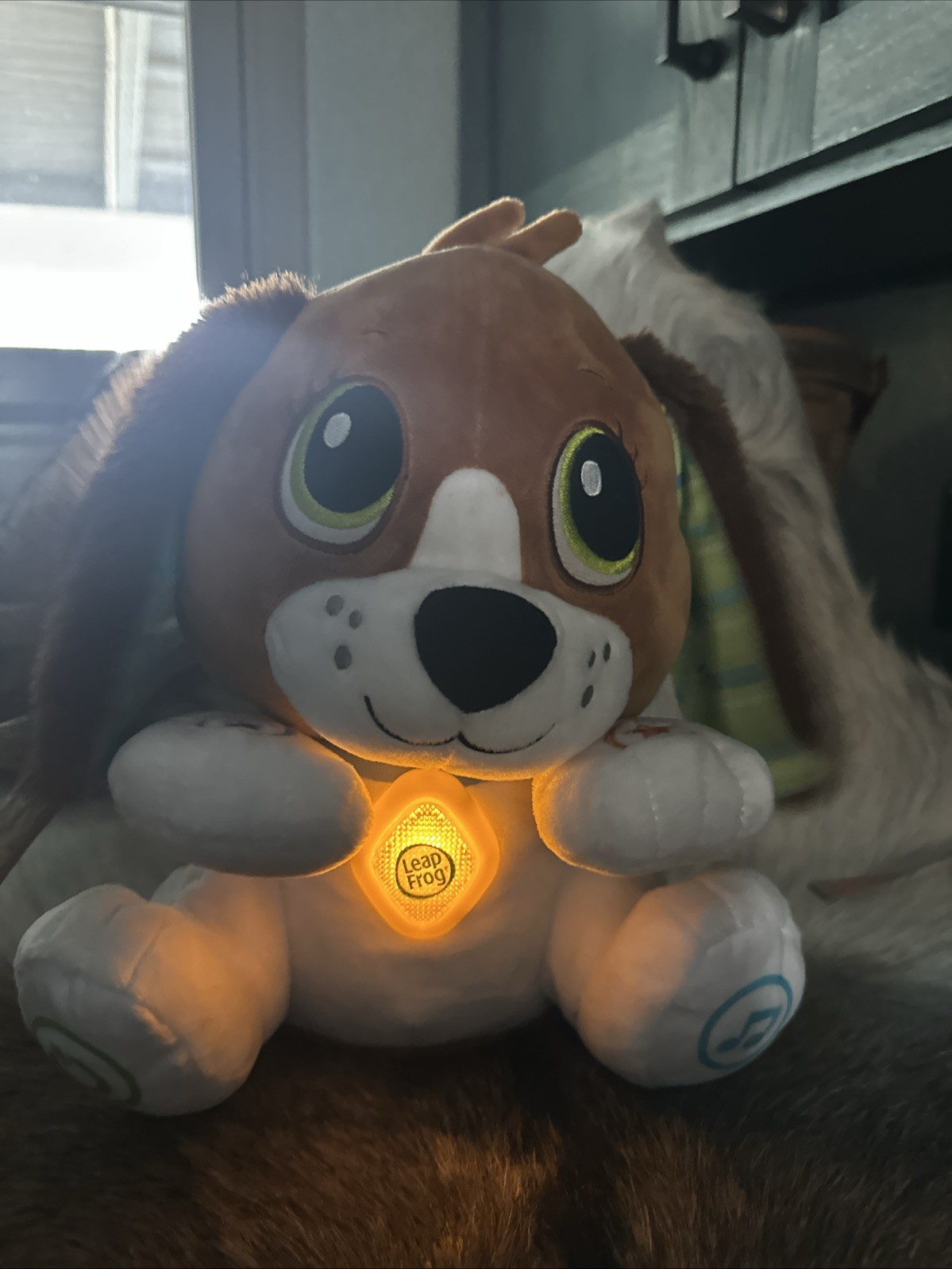 Leap Frog Speak & Learn Puppy W/ Interactive Talk Back And Motion Feature WORKS