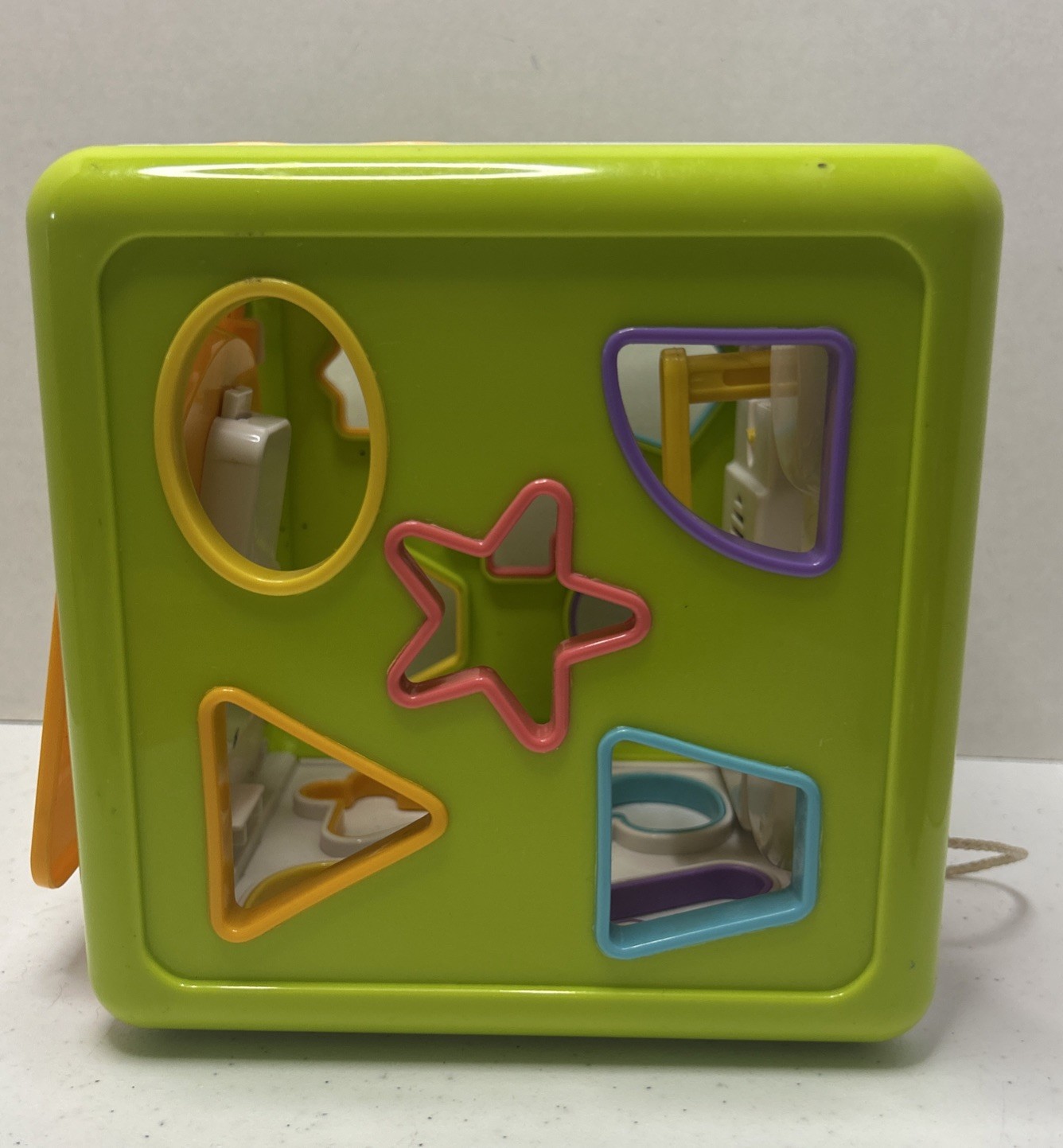 Red Box Electronic Activity Cube Shape Sorter Phone Telling Time Toddler Toy
