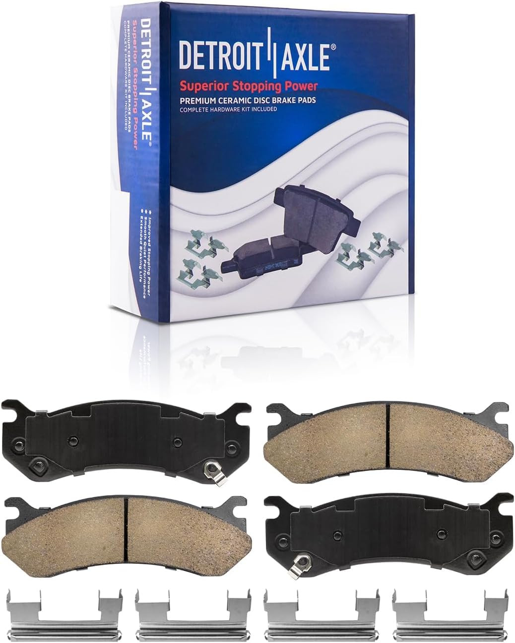 Detroit Axle – Front Brake Kit for Chevrolet GMC Silverado Suburban Sierra Savan