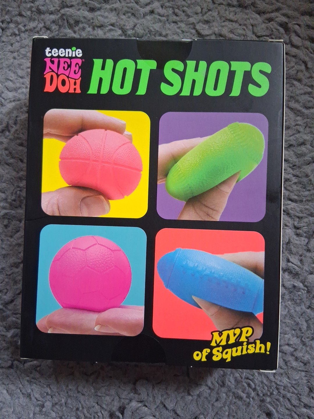 Teenie NeeDoh Hot Shots Multipack Nee Doh Mini 4 pack AUTHENTIC