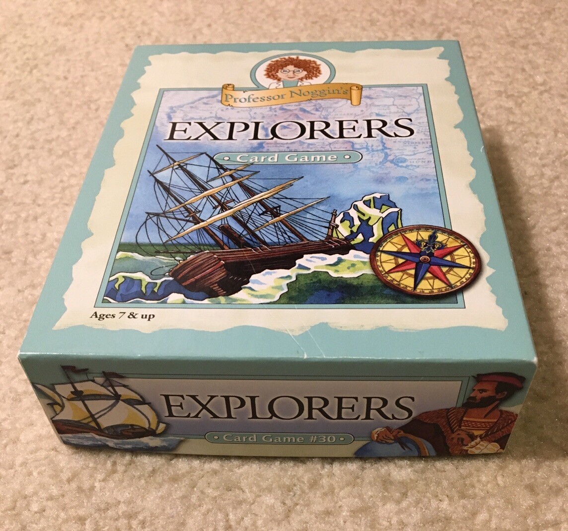 Professor Noggin’s Explorers History Geography Educational Card Game Complete