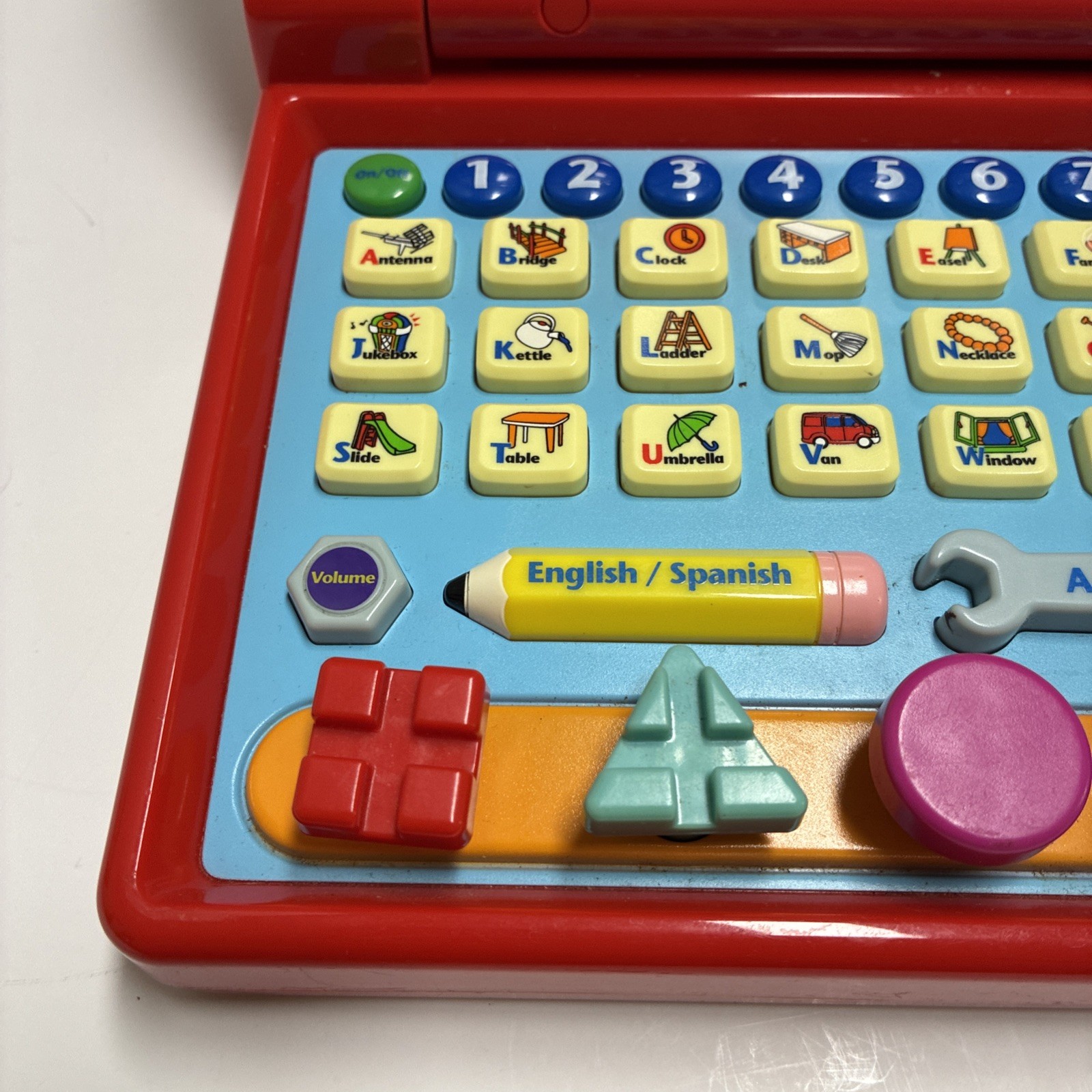 Vtech Disney Handy Manny Construction Learning Laptop Tested Missing Screw D