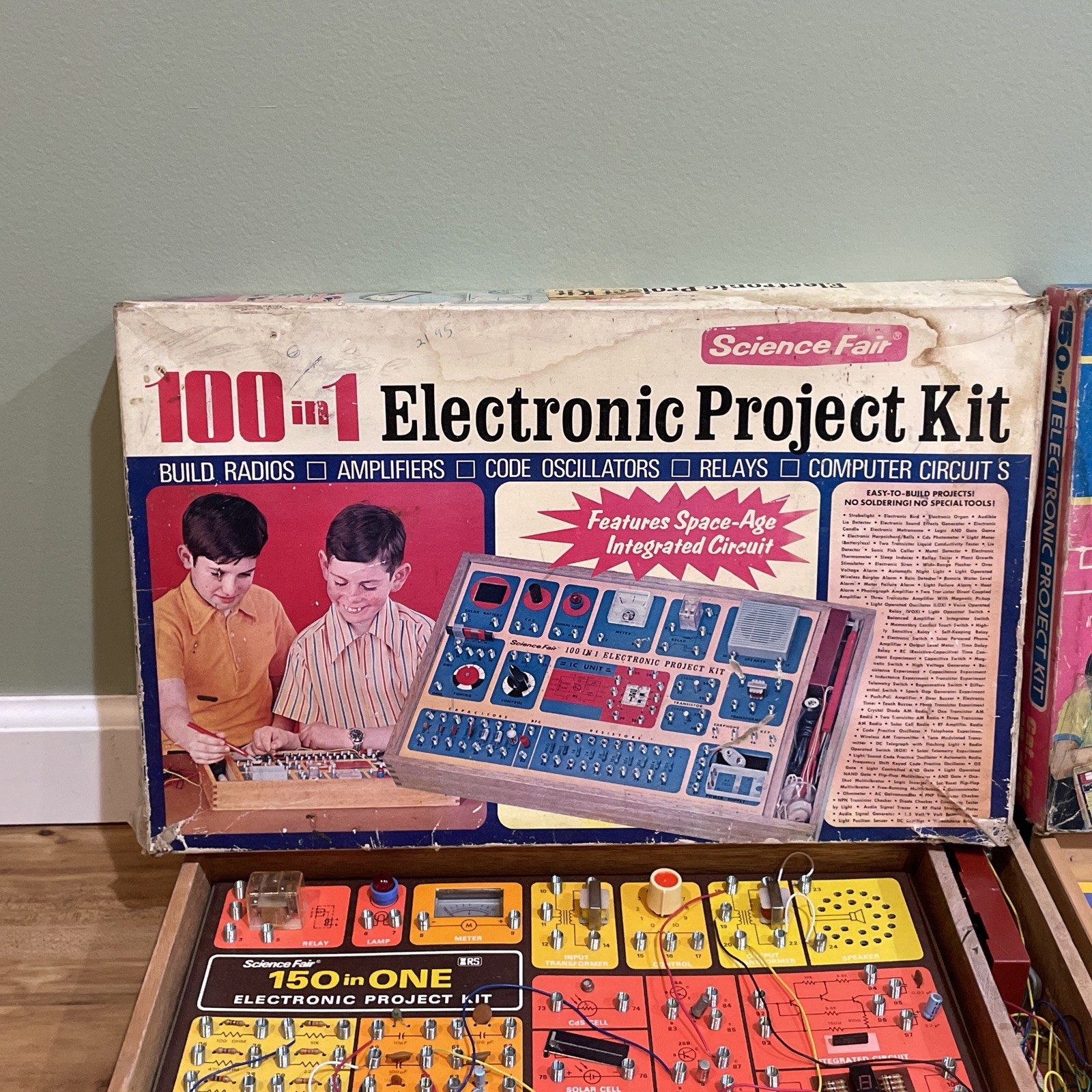 Radio Shack Tandy Science Fair 150 In 1 Electronic Project Kit 1976 AS-IS UNTEST