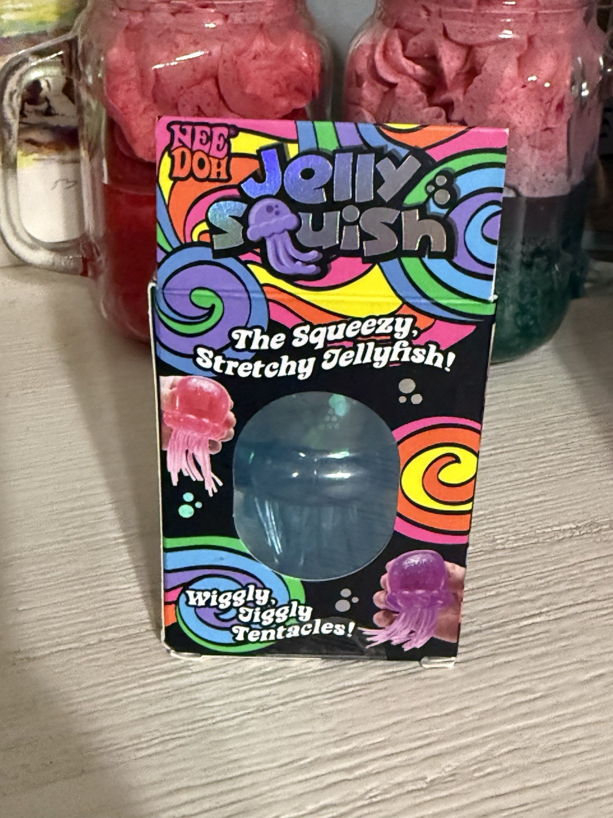 NeeDoh BLUE Jelly Squish Jellyfish Fidget Toy Sensory Stress Relief Squishy NEW