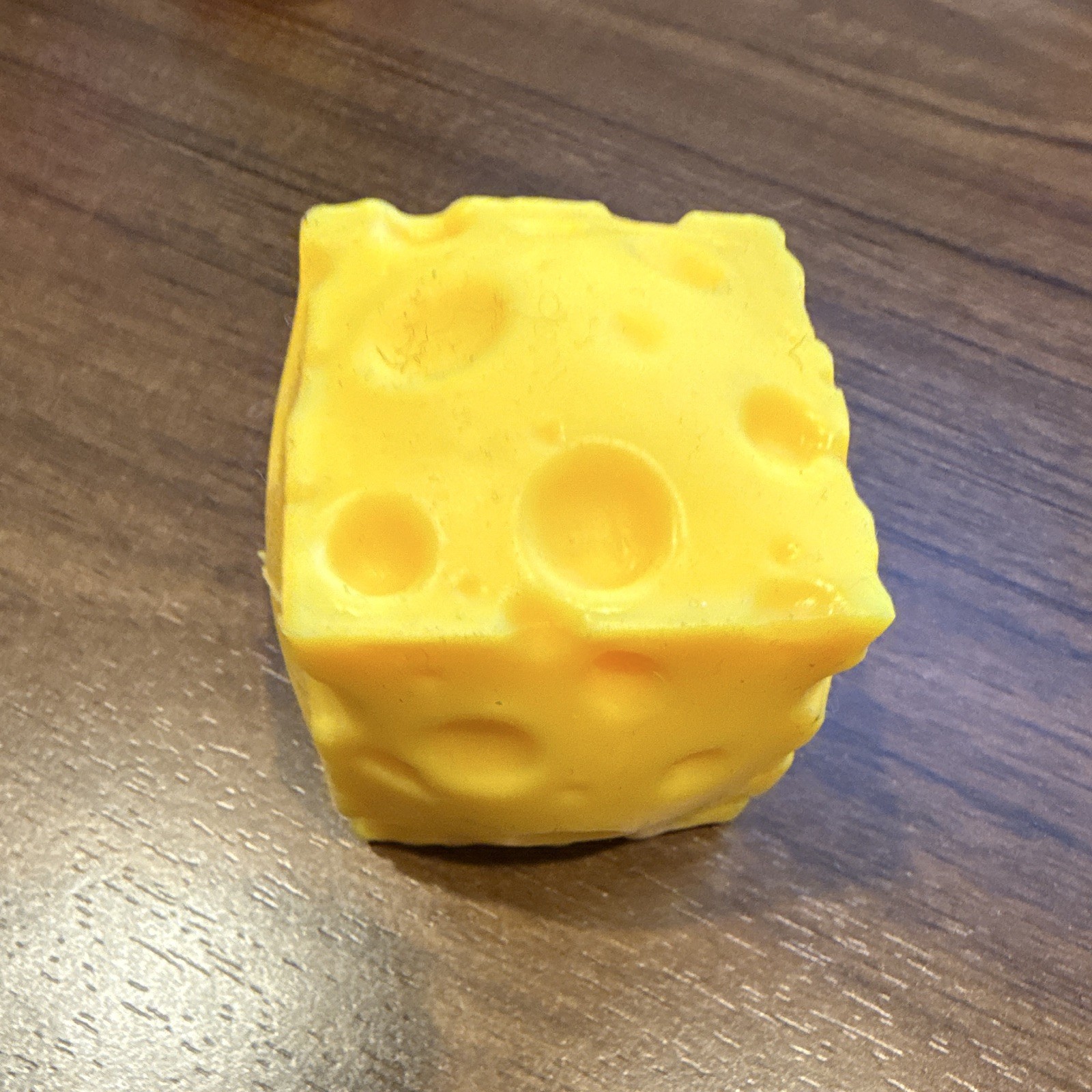 Yellow Cheese Cube Tactile Squeeze Toy, Ages 3-4, 4-7, 8-11 Years