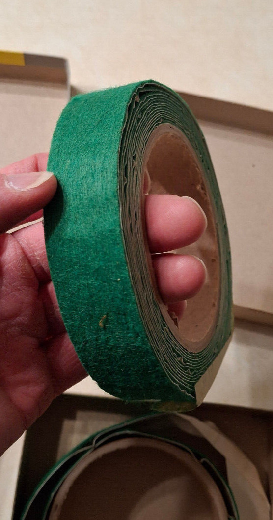 Vintage Milton Bradley Felt Tape Self-Sticking Green 1960s MCM Teaching Supplies