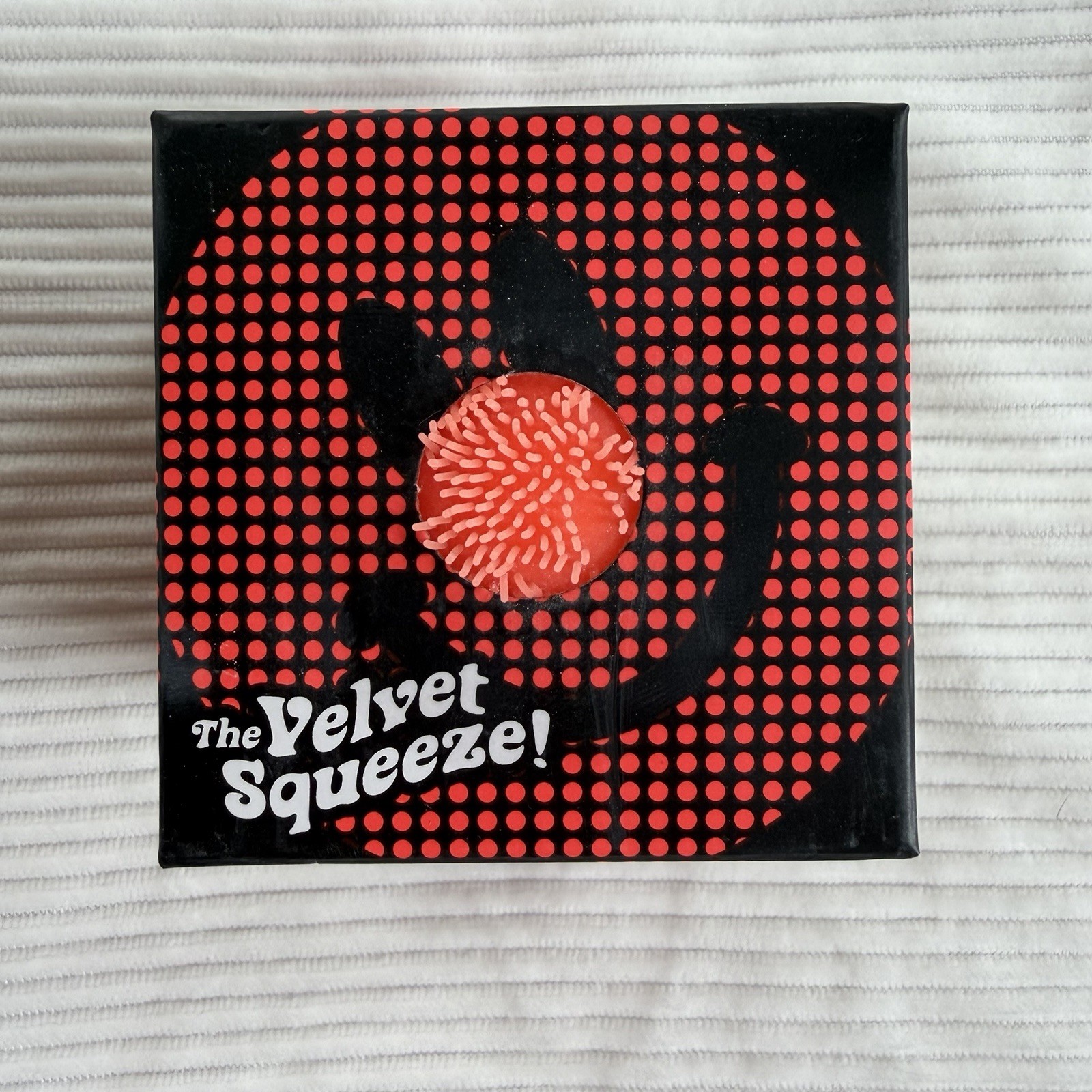 Schylling NeeDoh Fuzz Ball The Velvet Squeeze Flower Power Orange TikTok VIRAL