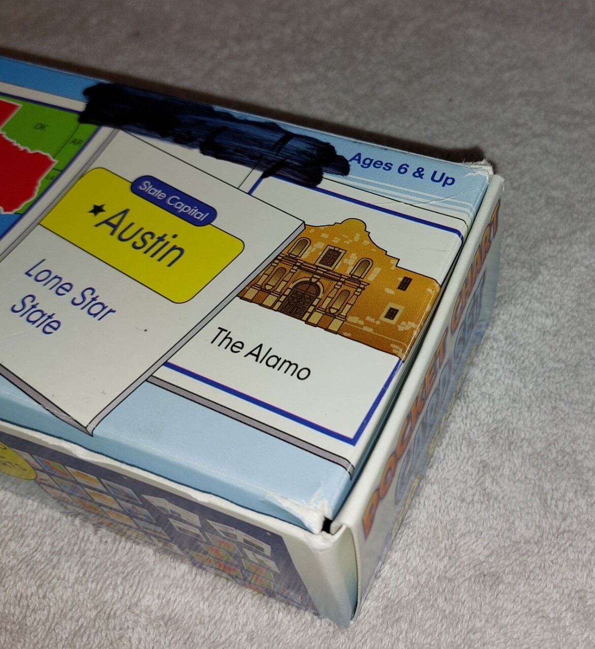 Smethport Pocket Chart Card Set 50 STATES Ages 6+ 125 Double-Sided Color Cards