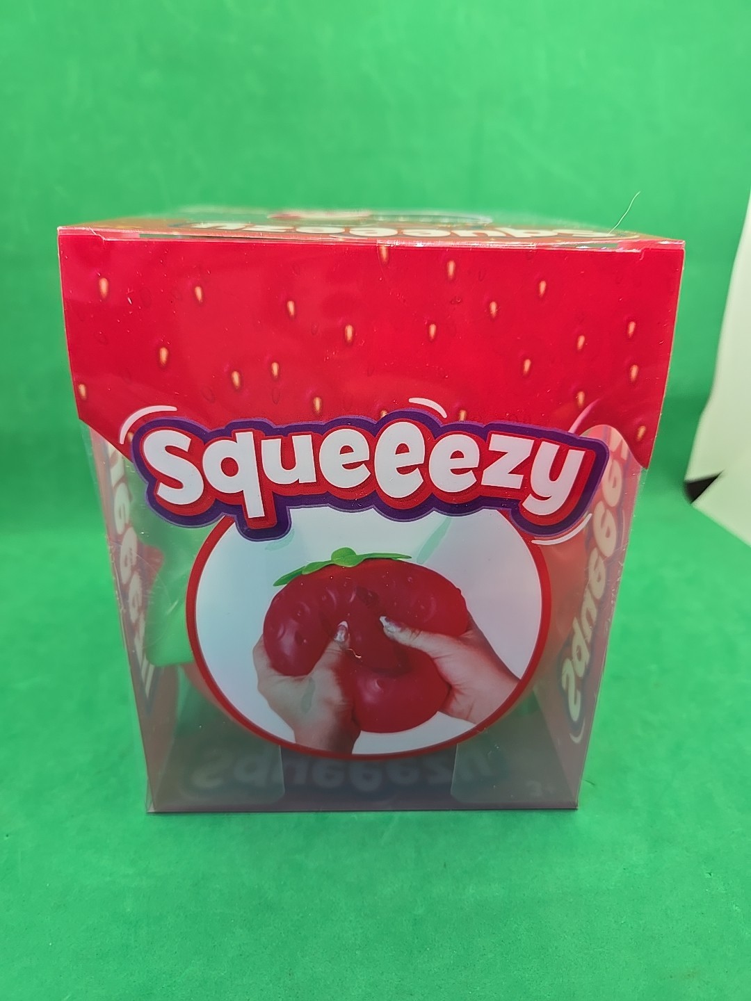 Sunny Days Squeezy Strawberry Squishy Toy Stress Relief Sensory Fun