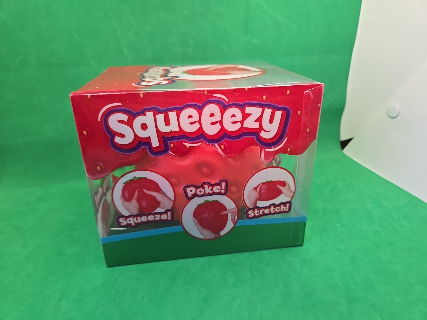 Sunny Days Squeezy Strawberry Squishy Toy Stress Relief Sensory Fun