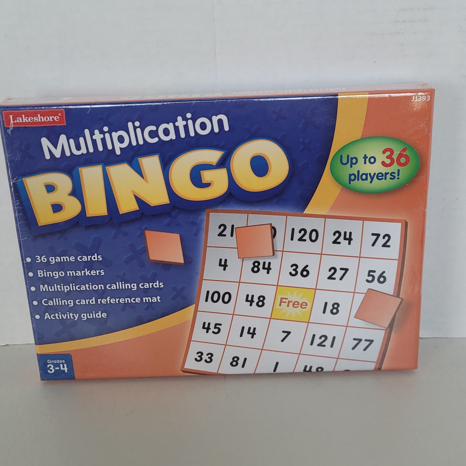 Multiplication BINGO Lakeshore Game Grades 3-4 Sealed Up To 36 Players Brand New