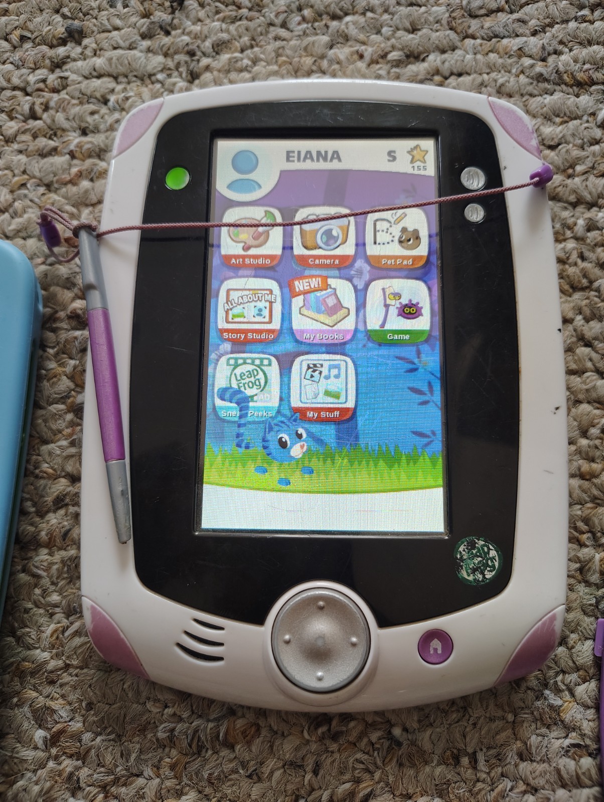 2 LeapFrog LeapPad Explorer Green 5″ LCD Learning Tablet Game Cable Tested