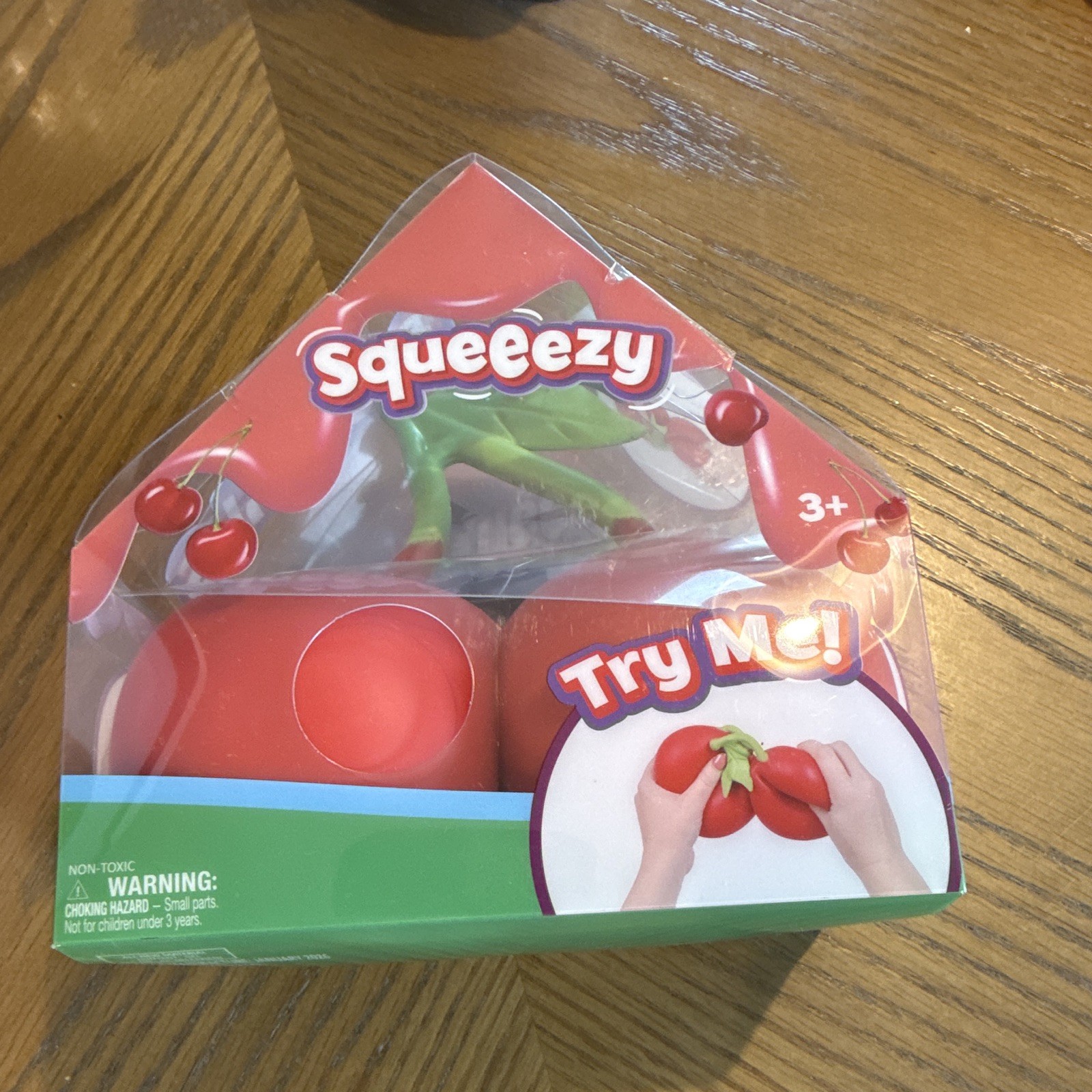 Sunny Days Entertainment Cherry Tactile Squeeze Toy Red/Green Ages 3+ 571075