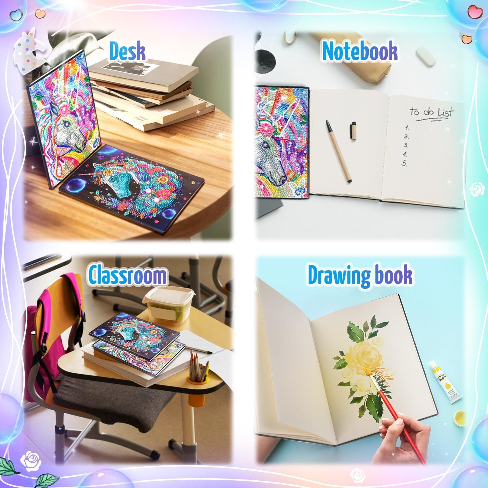Unicorn Gifts for Girls 5 7 8 9 Year Old, Craft Kits for Kids Age 6… Fast Ship