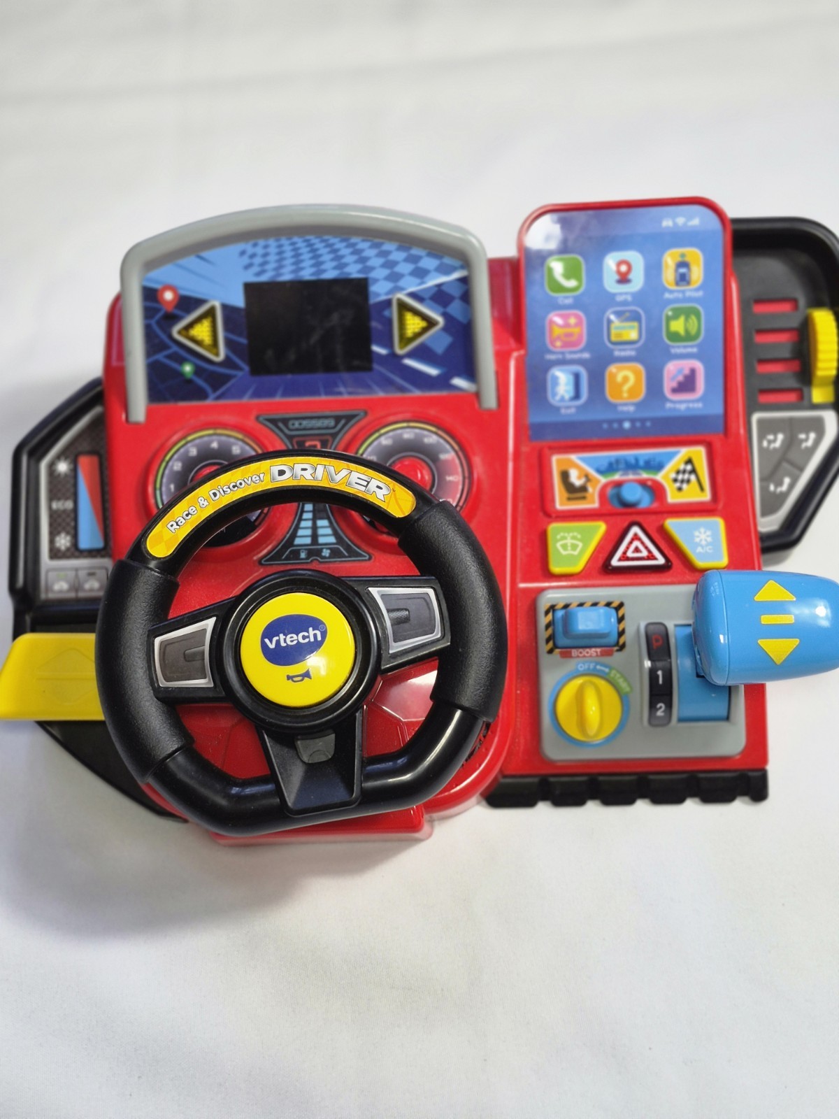 Vtech Race & Discover Driver Educational Toy Interactive Driving Games Working