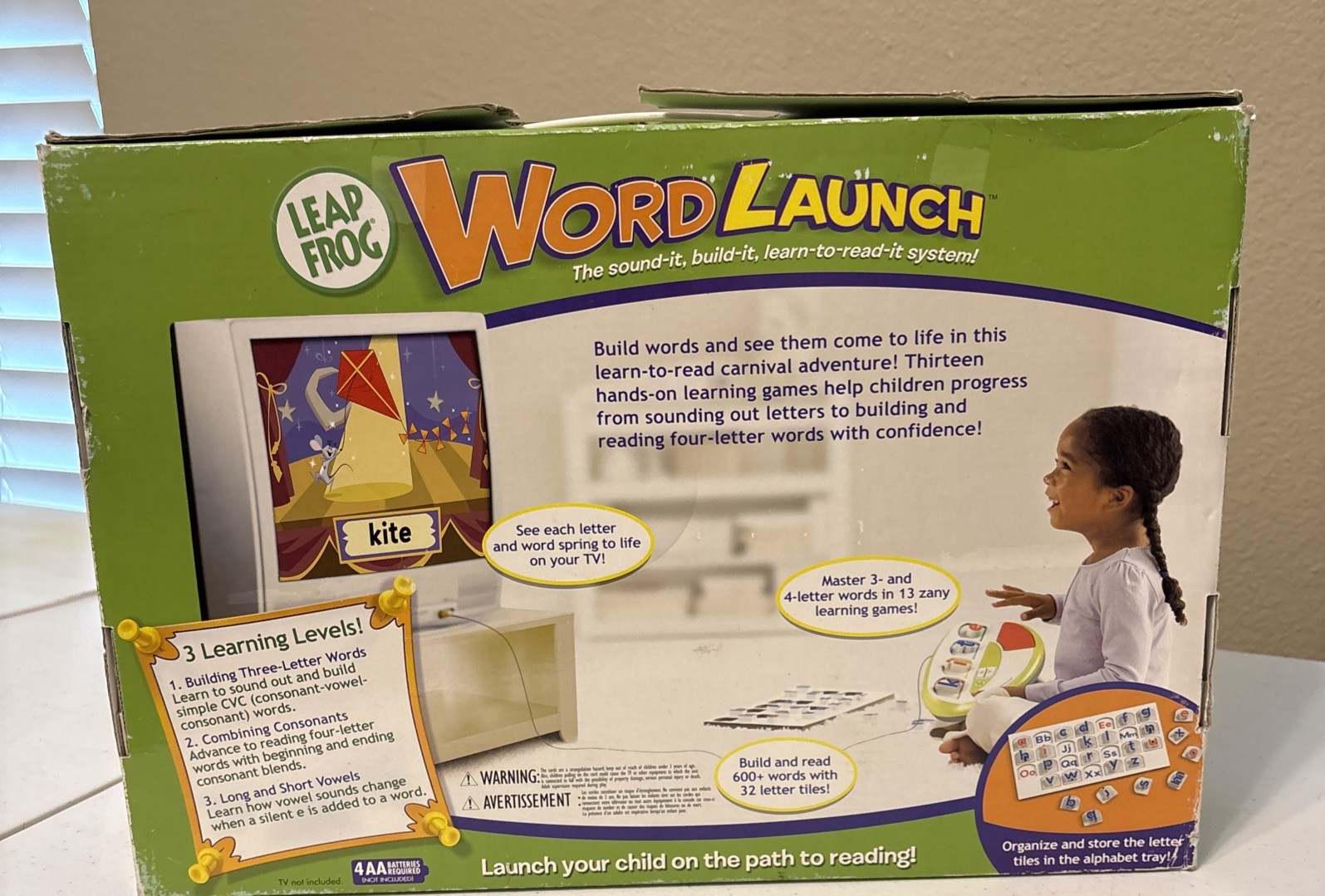 2006 LeapFrog Word Launch Reading System Children’s Game Learn to Read
