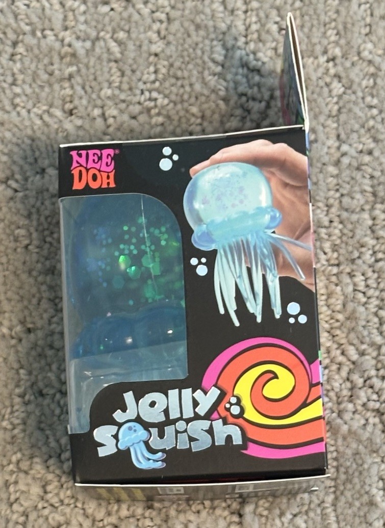 NeeDoh Jelly Squish JellyFish BLUE