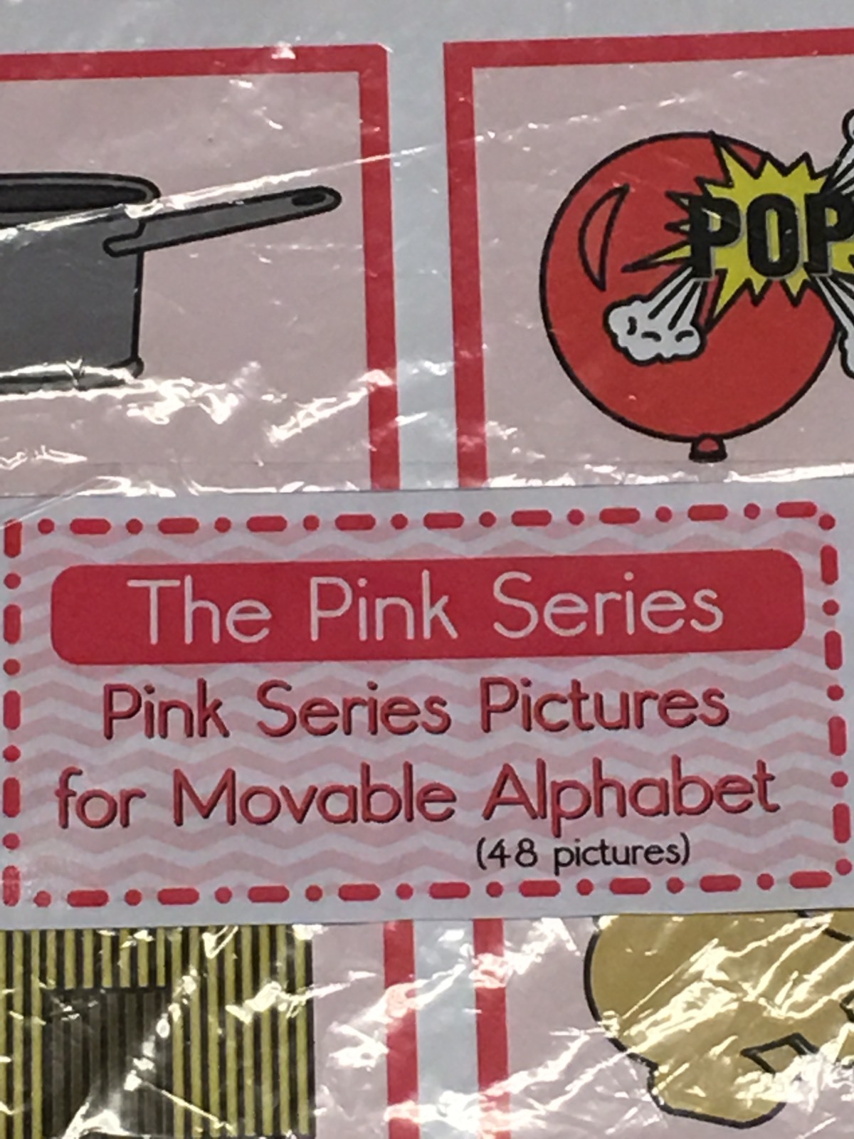 The Pink Series – Pictures For Movable Alphabet – Montessori