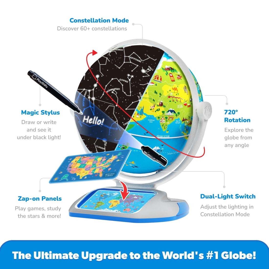 PlayShifu Orboot Earth Explorer – Interactive AR Globe for Kids Multi Color