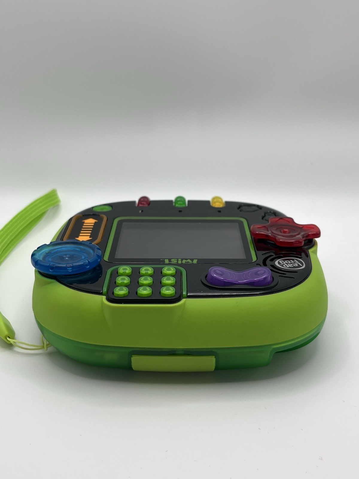 LeapFrog RockIt Twist Handheld Learning Game System Green Tested Works Ages 4-8