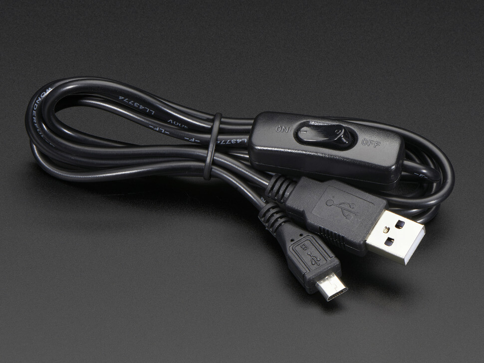 USB Power Only Cable with Switch – A/MicroB