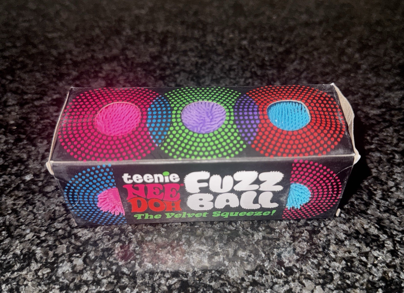 NeeDoh Teenie Fuzz Ball 3 Pack Mini Nee Doh Fuzzballs – Random Colors