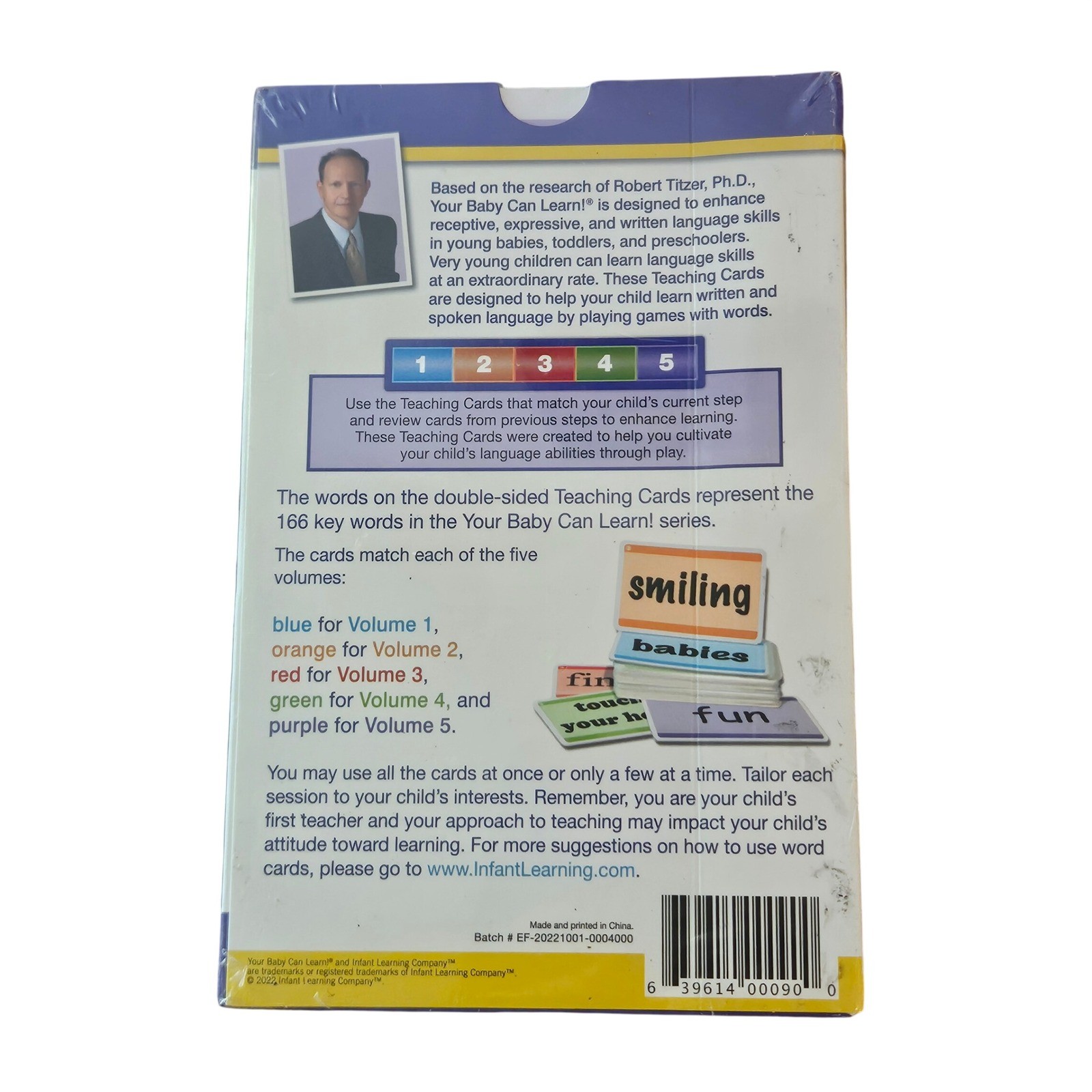 Your Baby Can Learn! Teaching Cards 166 Double-Sided Word Cards English Sealed