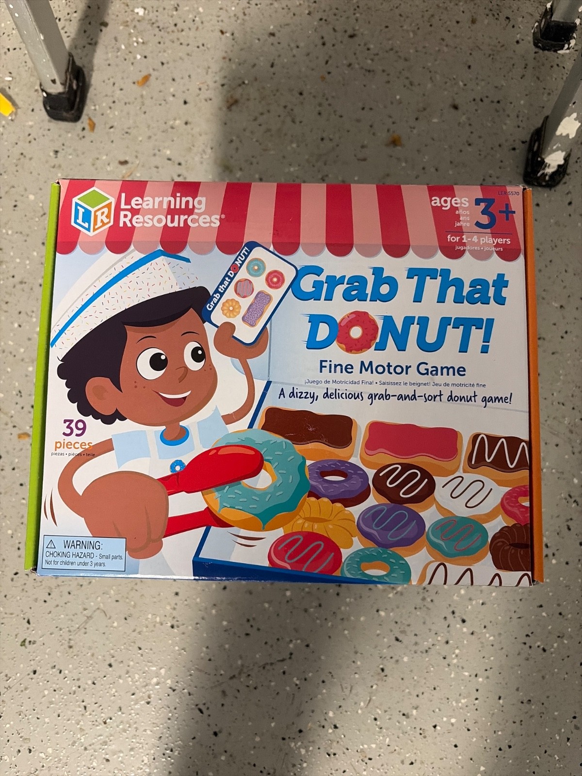 Grab That Donut! Fine Motor Game – Toddler Food Bakery Toys, Board Games,