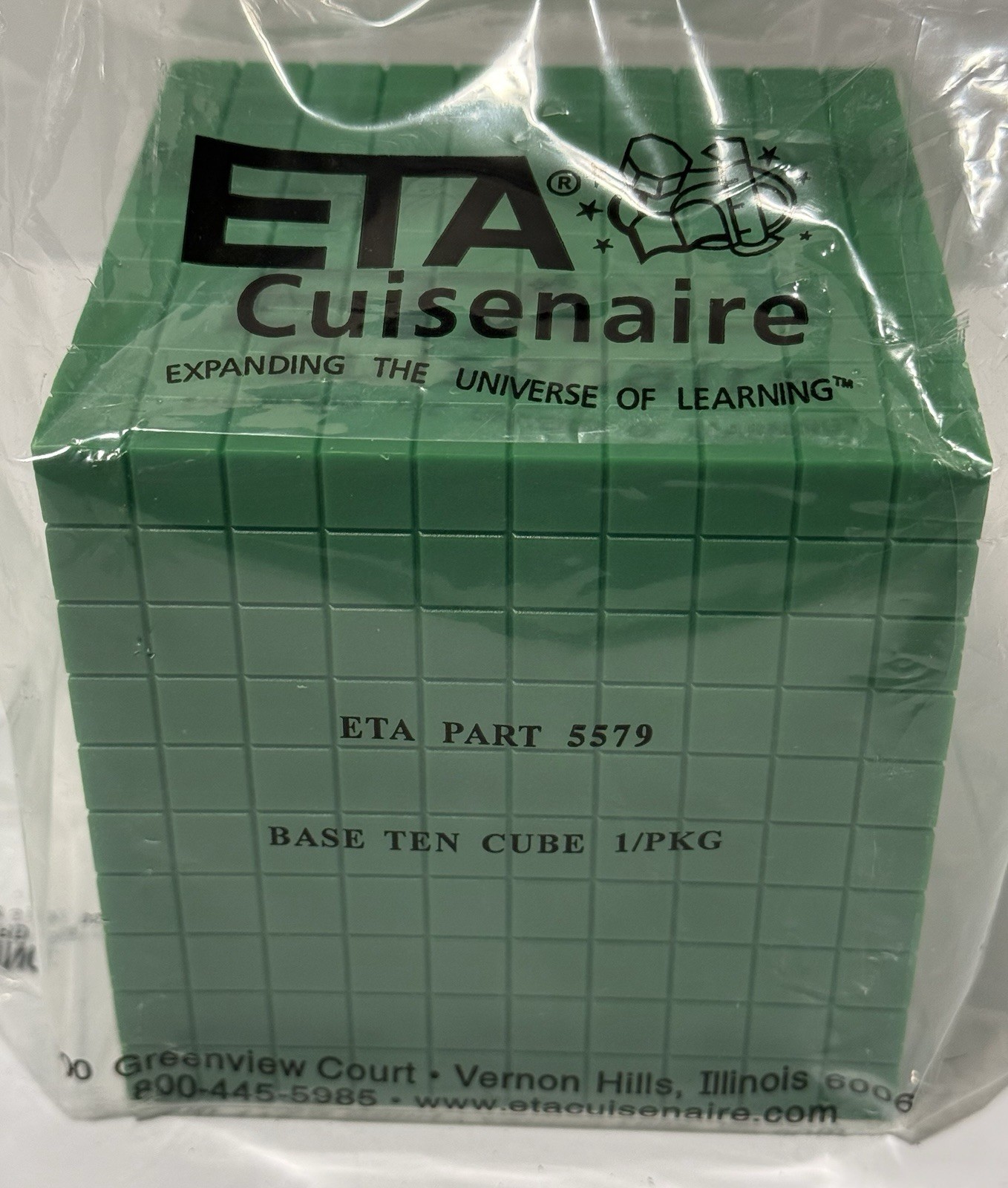 ETA CUISENAIRE BASE TEN BLOCKS LOT (CUBE, FLATS, RODS, TANGRAMS) *NEW*