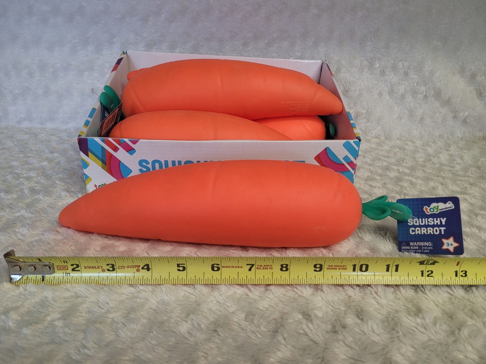 Sunny Days Carrot Squishy Toy Stress Relief Sensory Squisheez New Case Lot of 6