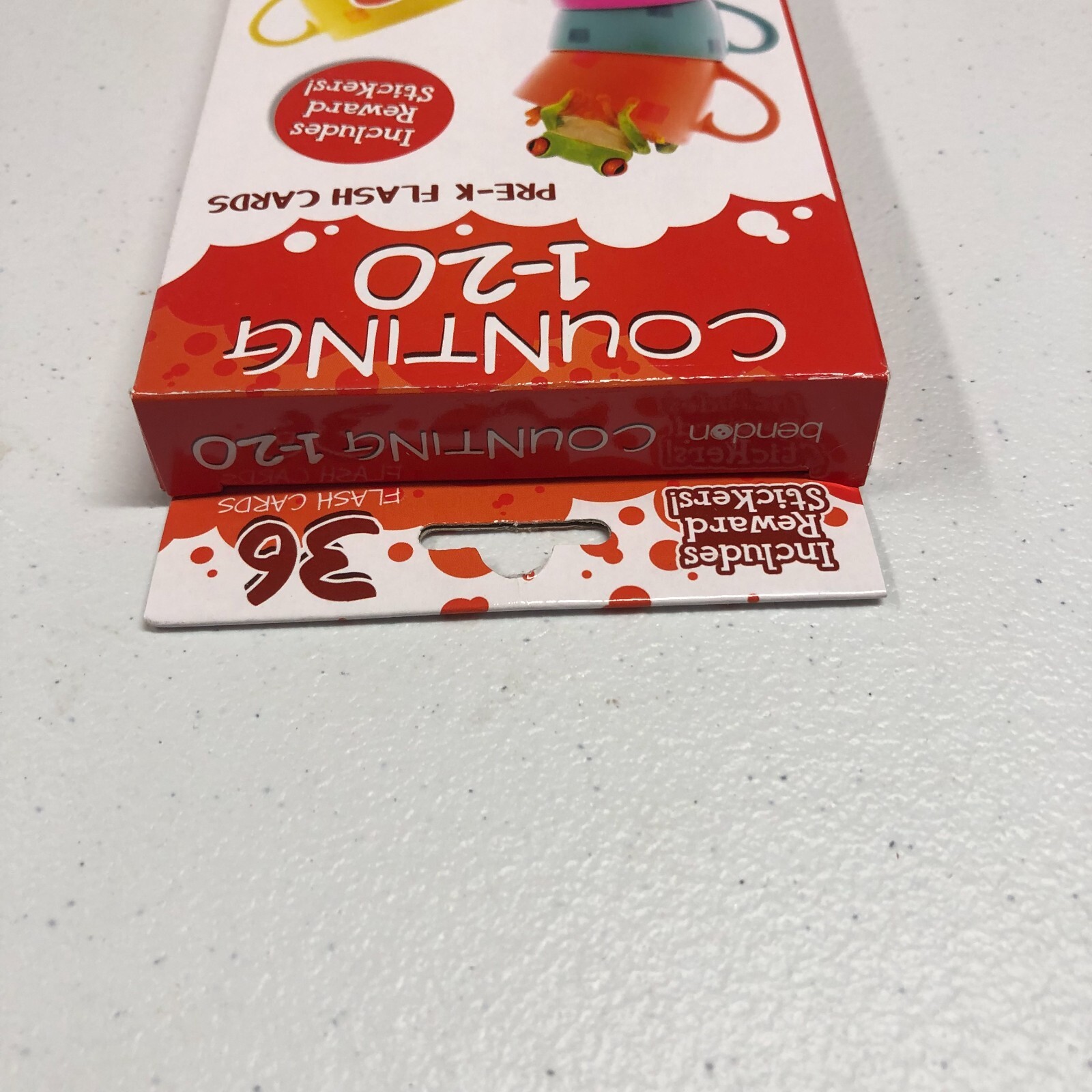 Benton Counting 1-20 Pre-K Flash Cards Includes Reward Stickers New