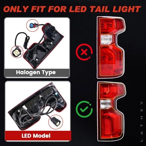 LED Tail Light Compatible With 2019-2023 Chevy Right Passenger Side Led Type