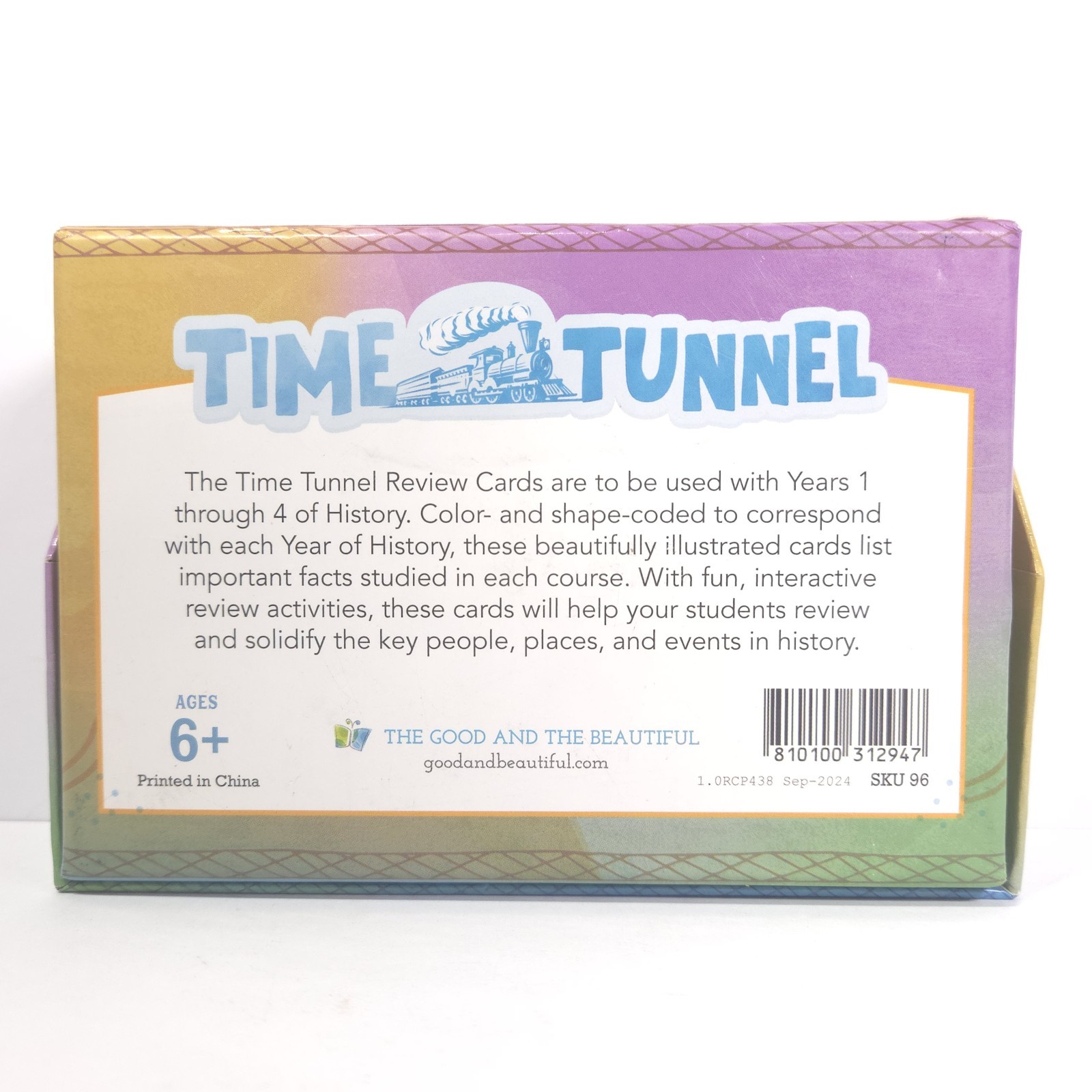 The Good and Beautiful Time Tunnel Review Cards Set History 1-4 Homeschool
