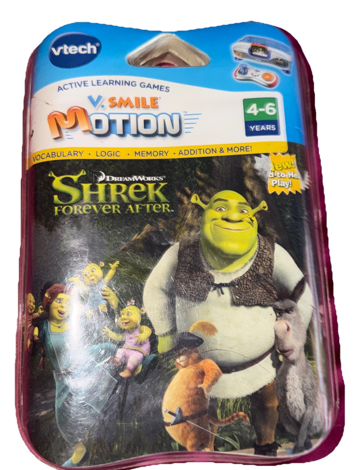 VTECH V.Smile Motion Shrek Forever After game Brand New Sealed