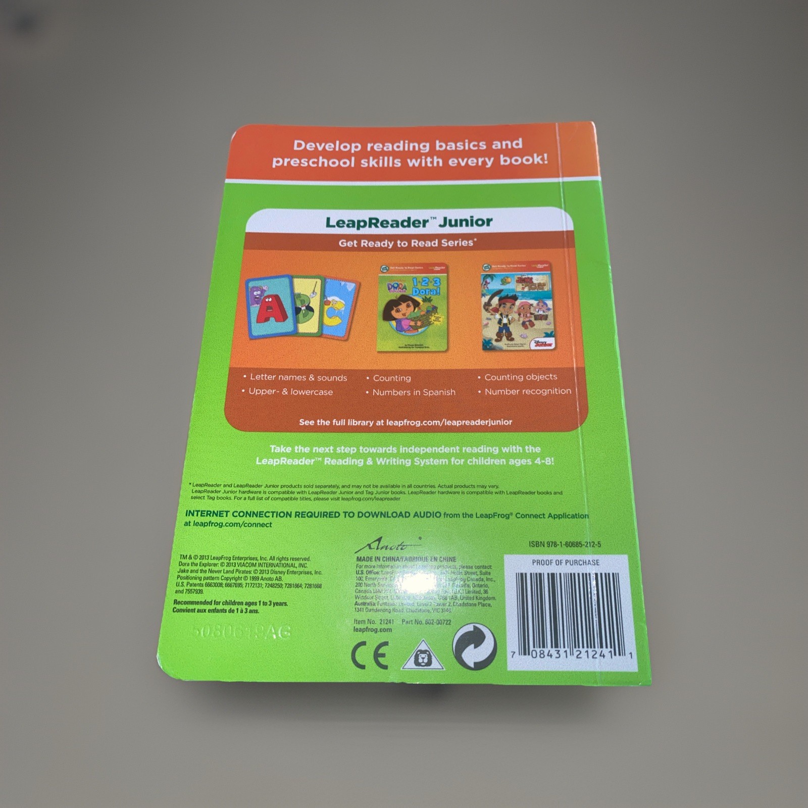 Leap Frog Tag Junior Green Scout Reader with 4 Books. EUC