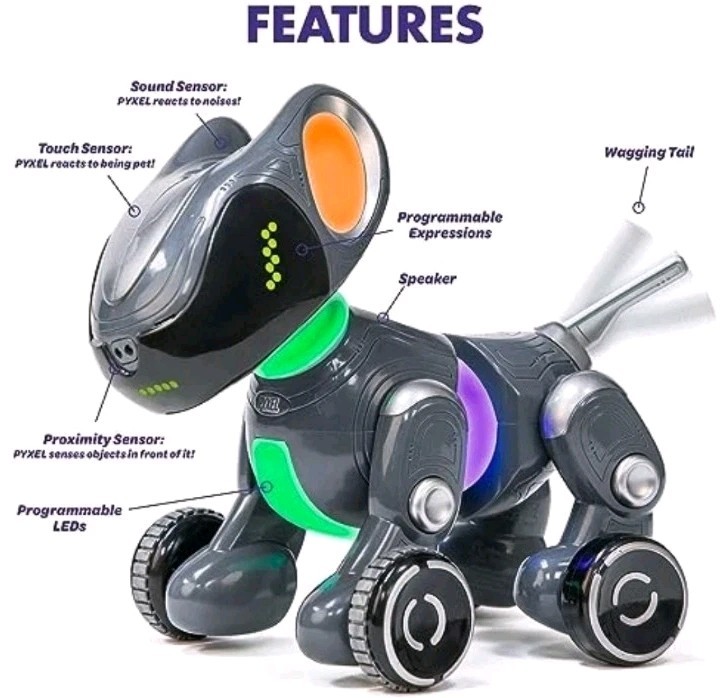 PYXEL Coding Robot Dog – STEM Toy for Kids 8+ | Blockly & Python | NEW