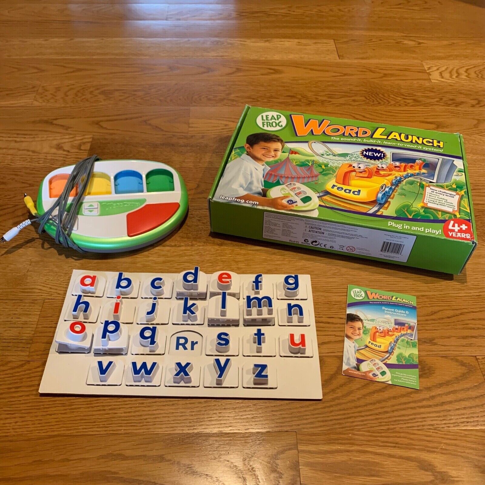 Leap Frog Word Launch Reading Learning System TV Plug & Play Kid Letter Game Toy