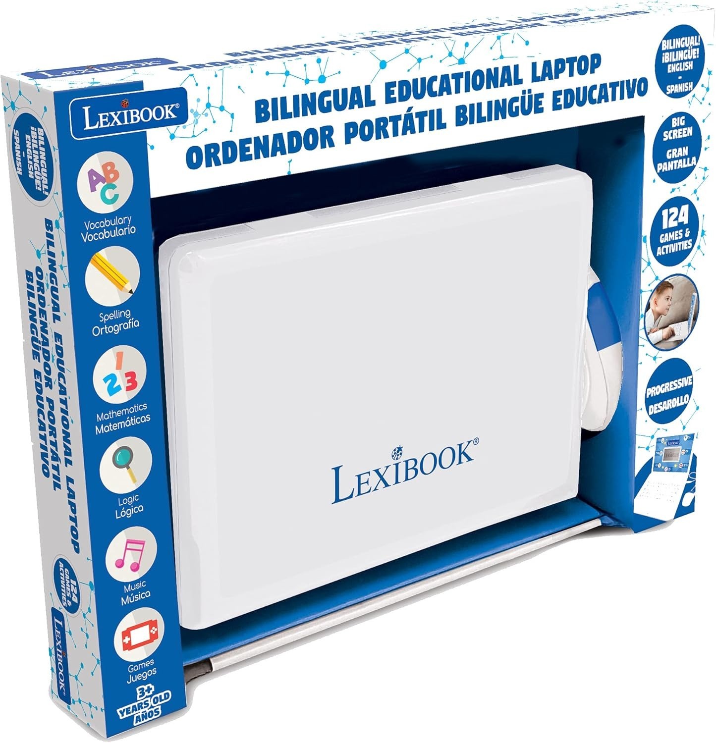 Educational Laptop Toy Bilingual Spanish English Learning Activities Games