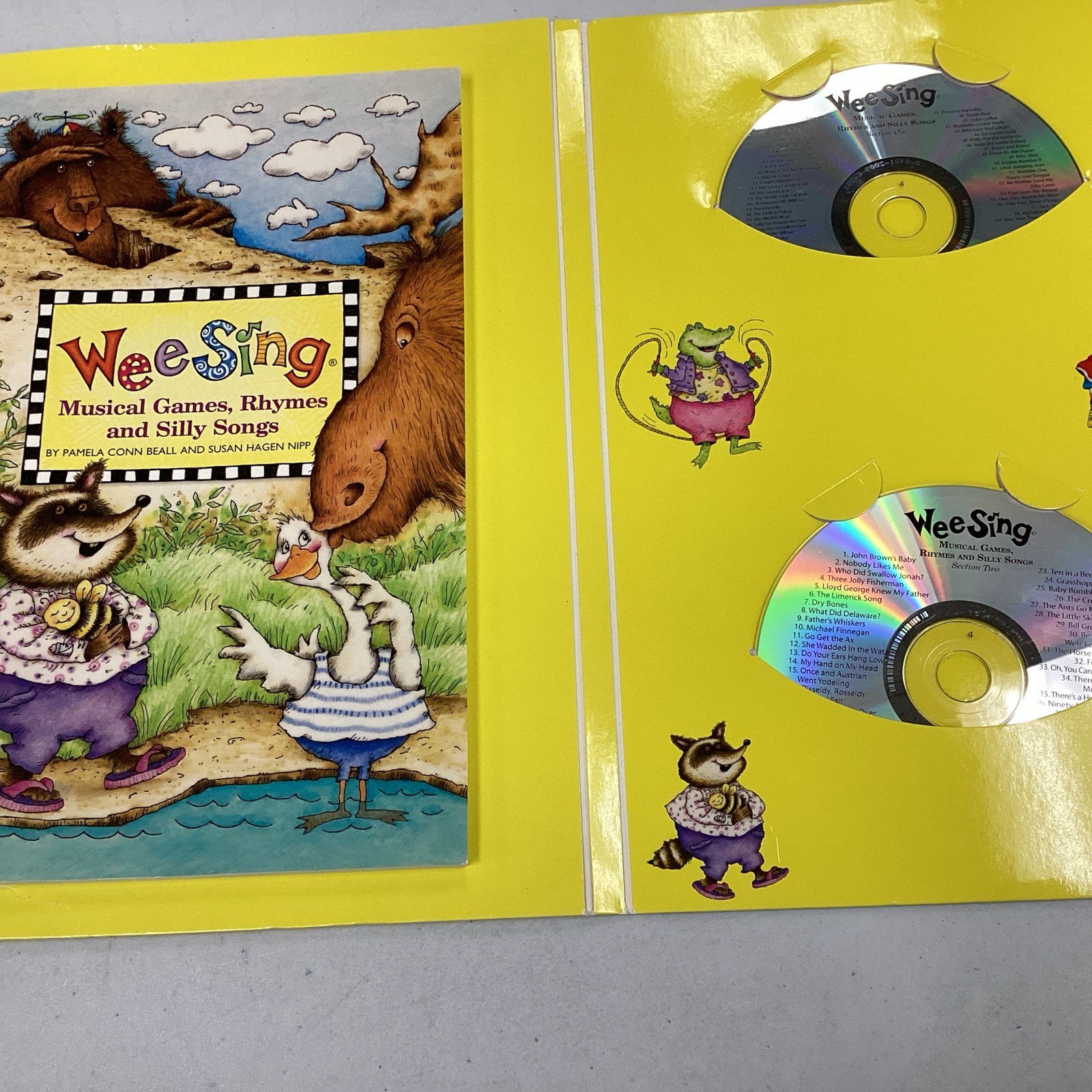 Wee Sing Books & CD Collection 2 books, 4 CD’s, Over 250 Children Songs