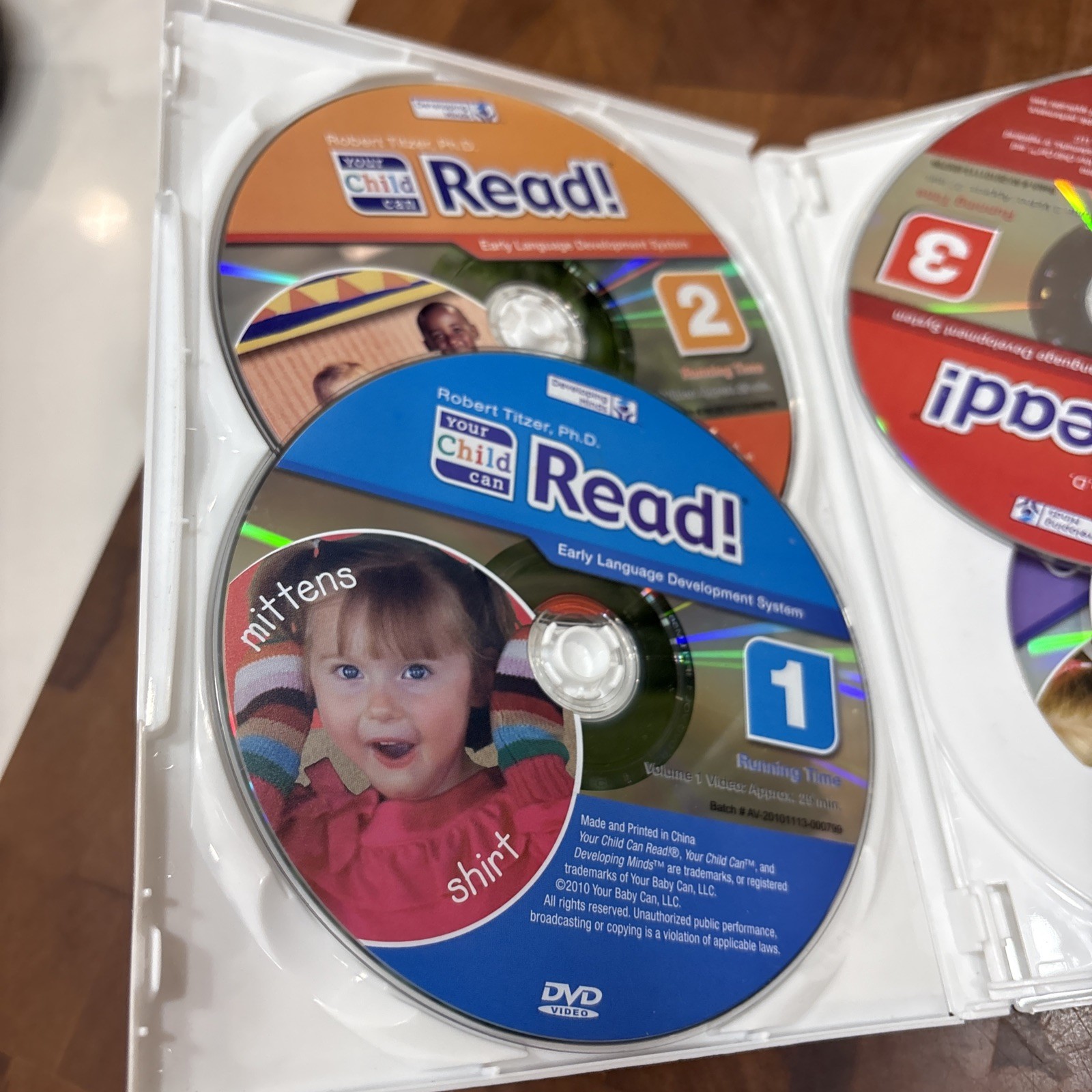 Your Baby Can Read Volume 1-5 DVD Set Robert Titzer Ph.D