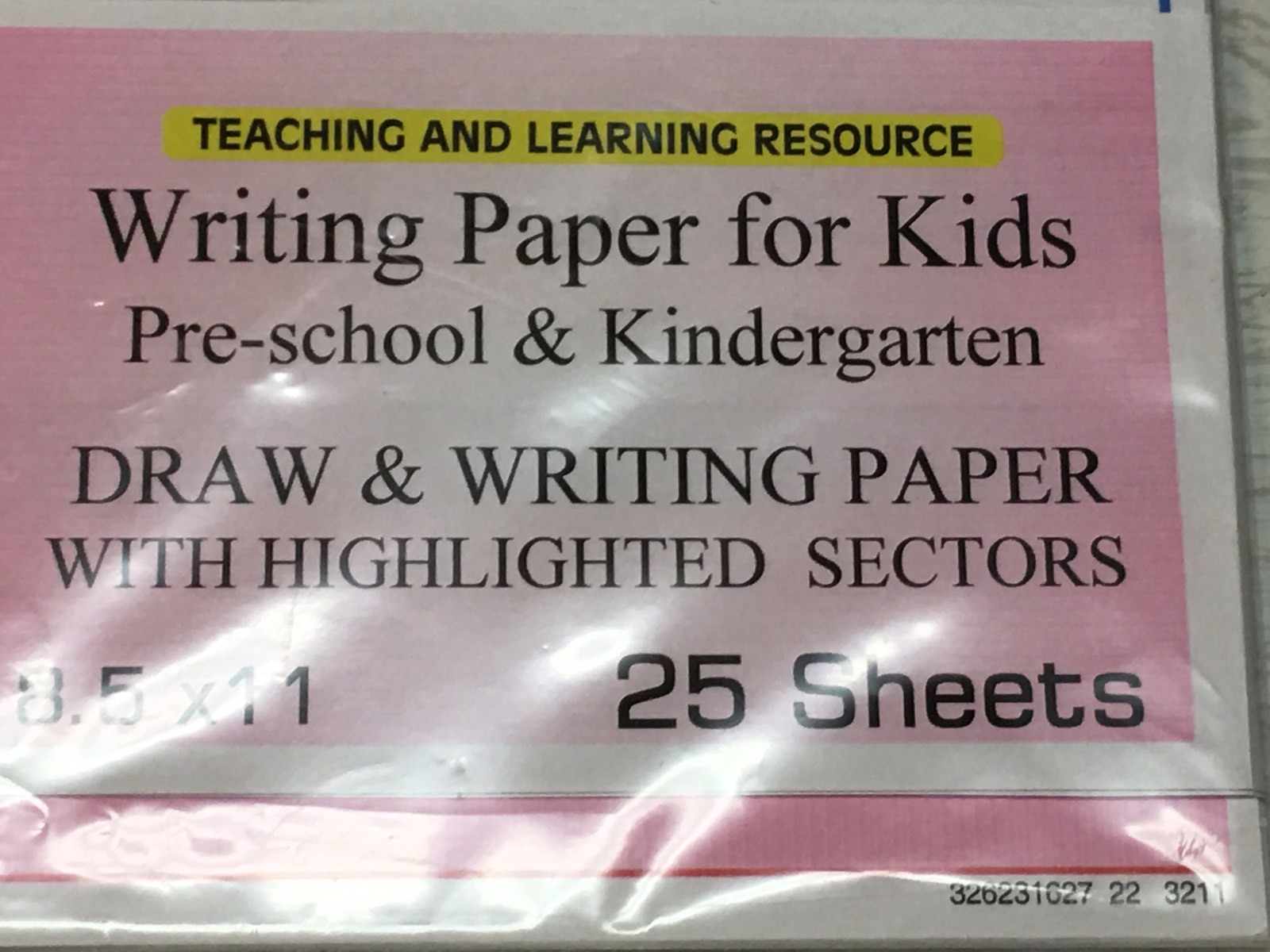 Writing Paper for Kids – Draw and Writing Paper – Two Color Highlighted