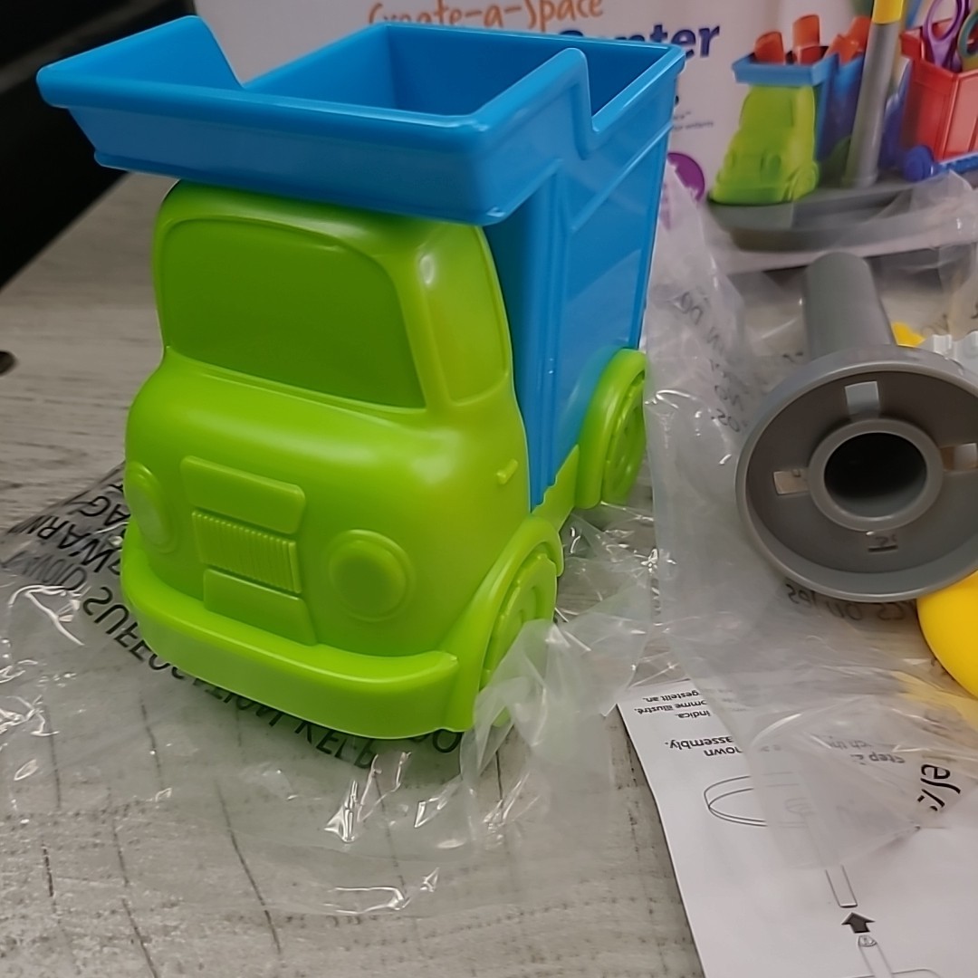 Learning Resources Create a Space Kiddy Center Trucks Arts and Craft Organizer