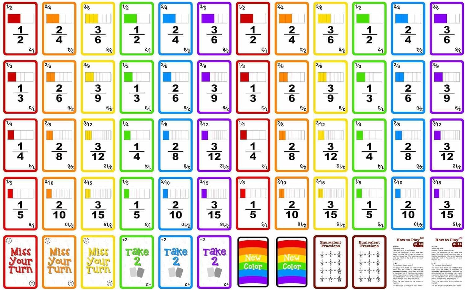 Fractions Games for Kids Match Fraction Number Learning Christmas Gifts for Kids