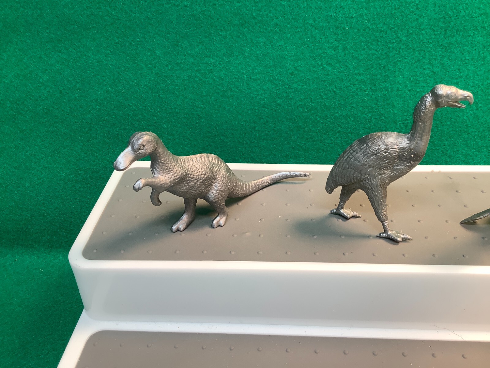 MPC Silver Dinosaurs Vintage 1960s Plastic Prehistoric Playset