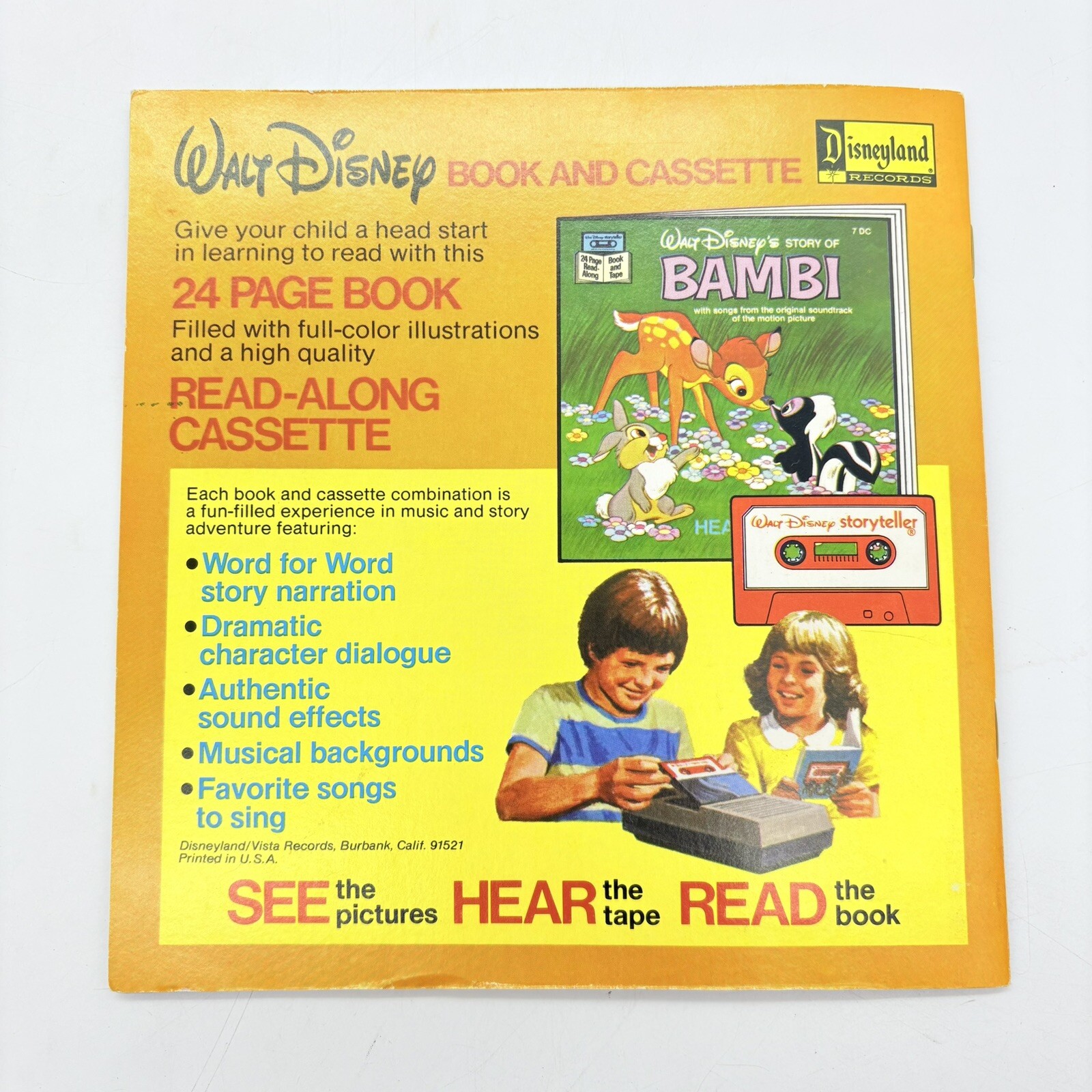 The Black Hole 24 Page Read-Along Book No Tape Disney Storyteller Vtg 1979 EUC