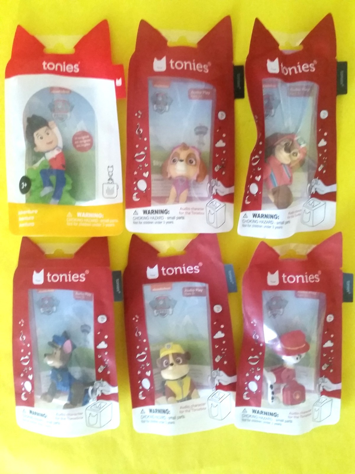 X6 SEALED) tonies PAW PATROL Ryder (SOLD OUT) Chase Rubble Marshall Skye Liberty